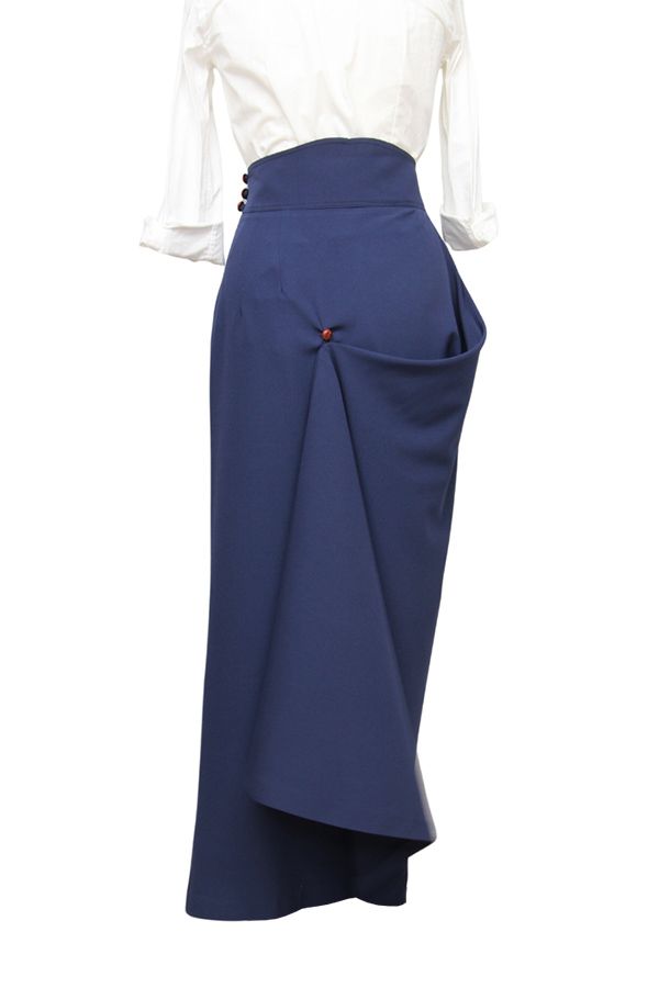 Blue Safety Riding Skirt