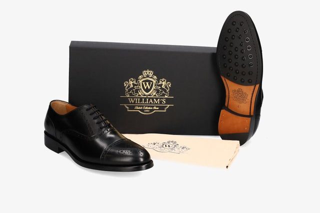 Black boxcalf oxford