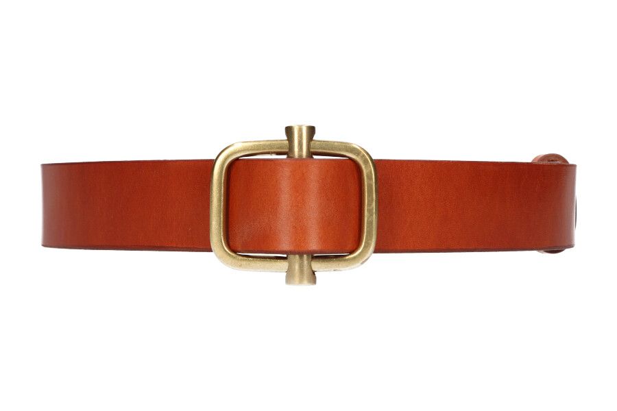 Light Cowhide Sliding Buckle Belt