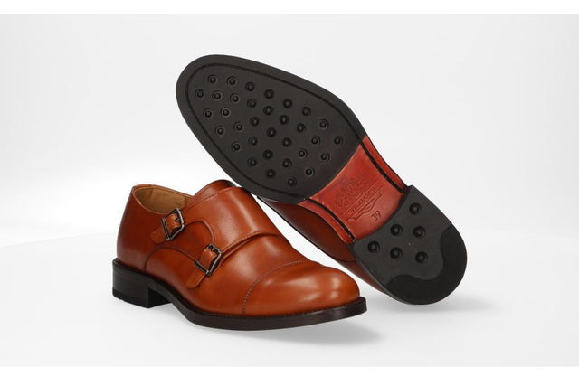 Double Buckle Leather Shoe