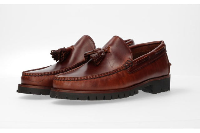 Mocasín Borlas Marrón