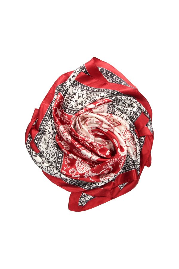 Petite écharpe en cachemire rouge