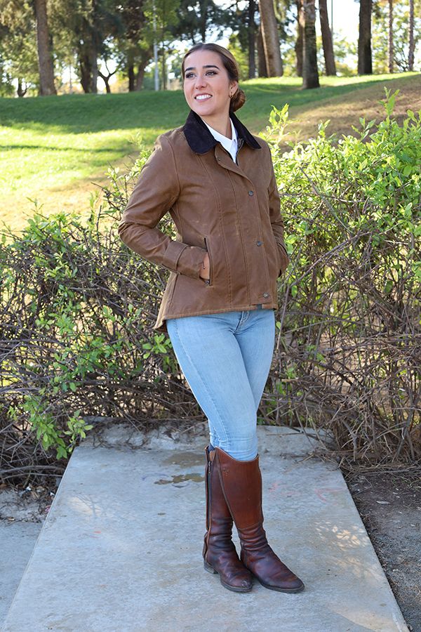 Veste cirée Camel Ambre