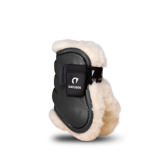 Deluxe Black Cat Sheepskin Fetlock Protector