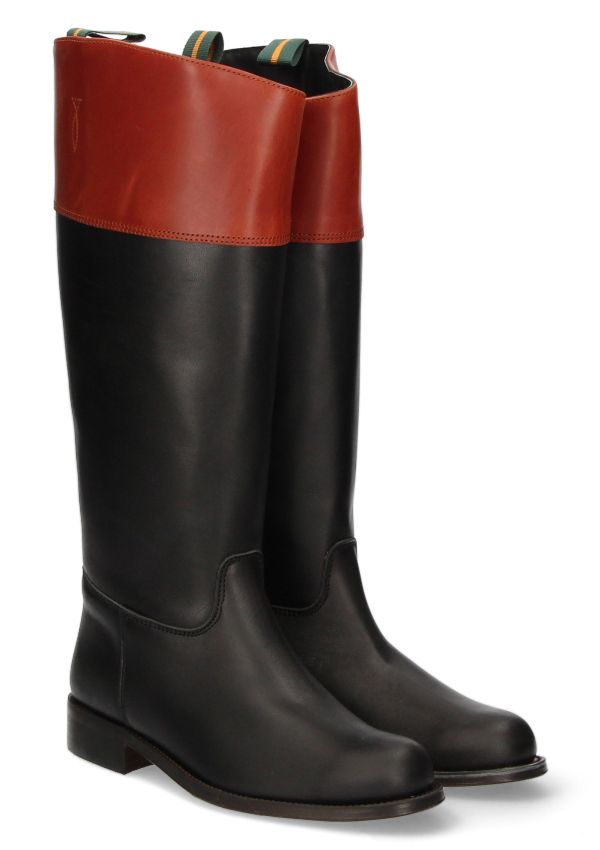 Black coachman's riding boot Valverde del Camino
