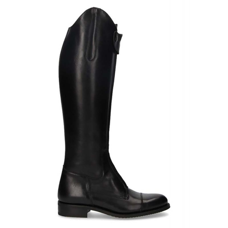 Black Equestrian Boot with Front Zipper Valverde del Camino
