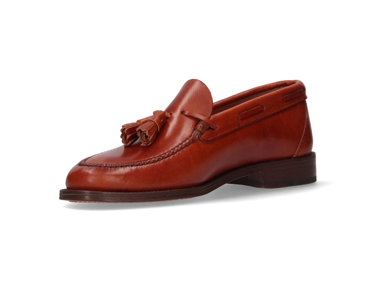 Bronze tassel loafer