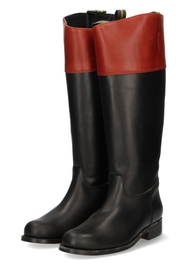 Black coachman's riding boot Valverde del Camino