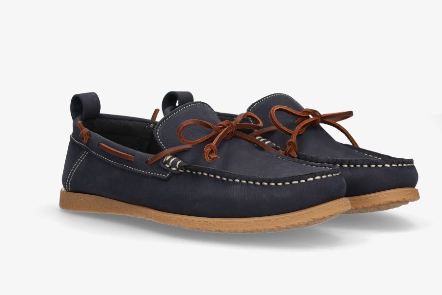 Navy Nubuck Nautical Shoe