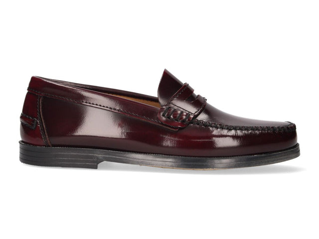 Mocassin masqué pour enfant bordeaux