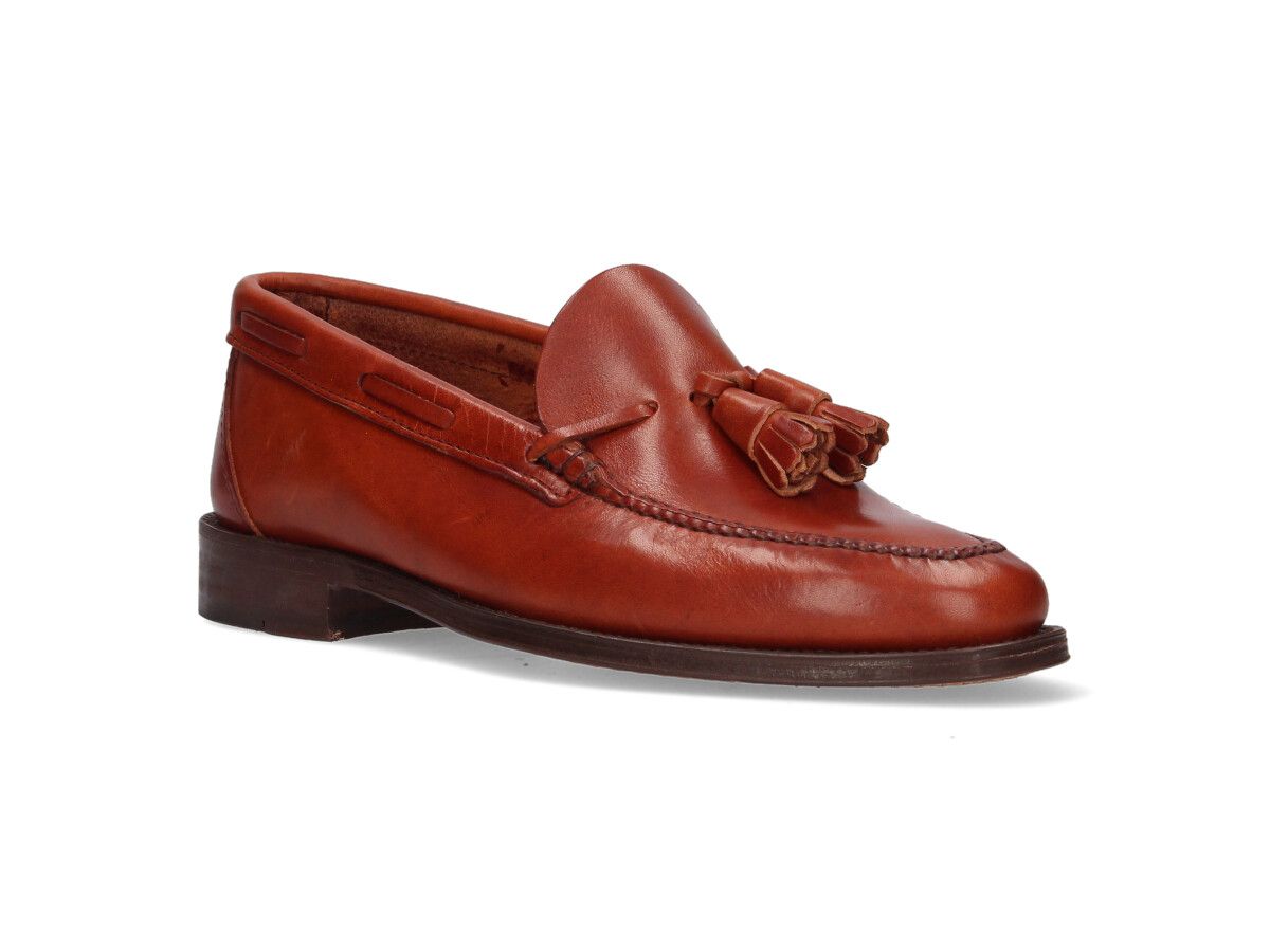 Bronze tassel loafer