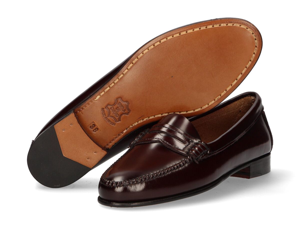 Burgundy Masked Ladies Moccasin