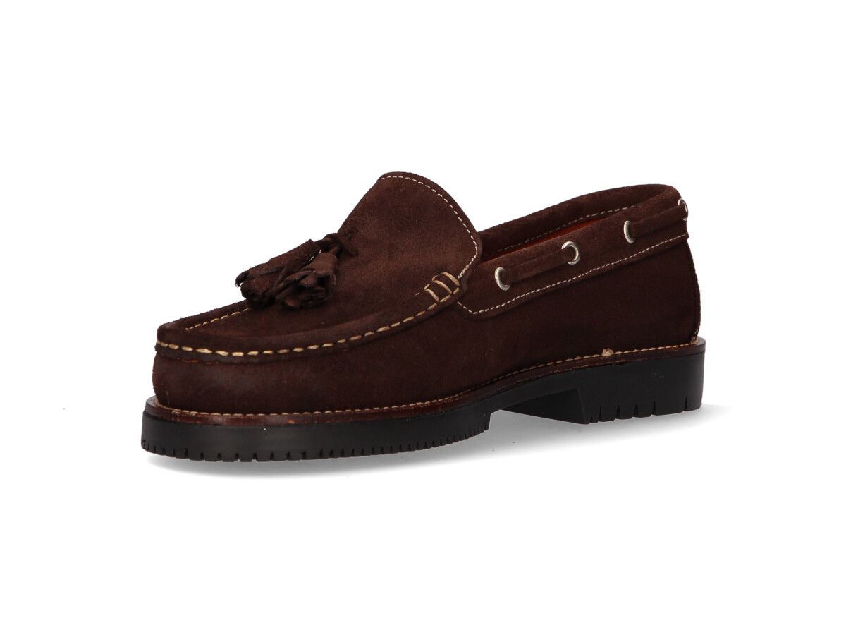 Mocassins à pampilles marron