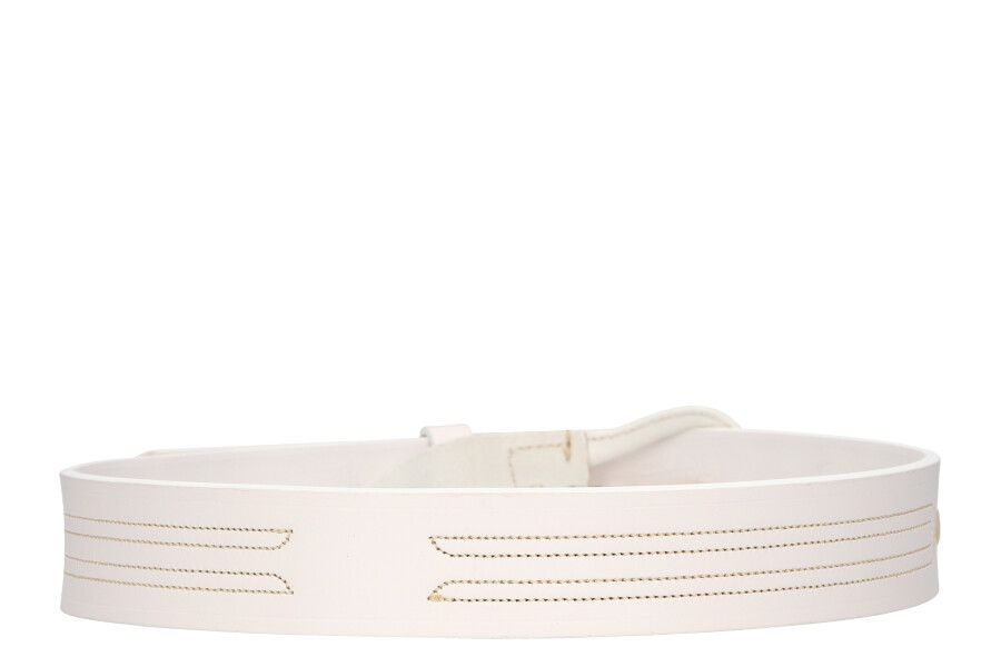 Cinturón Grueso Piña y Dibujo Blanco con Hebilla Baticola