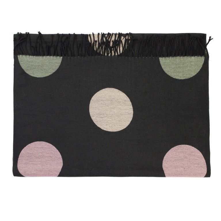 Gray Polka Dot Scarf Colors