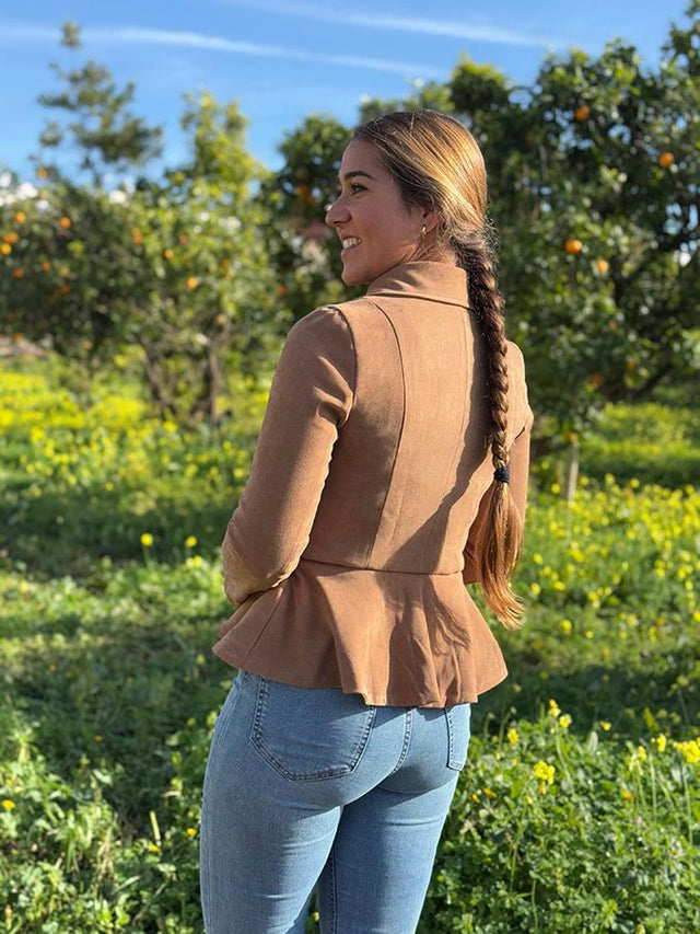 Tavira Suede Camel Jacket