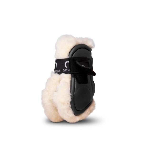 Deluxe Black Cat Sheepskin Fetlock Protector
