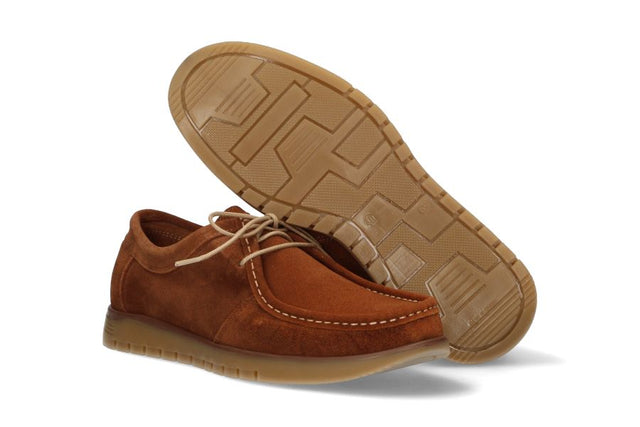 Chaussure Wallabi en daim taupe