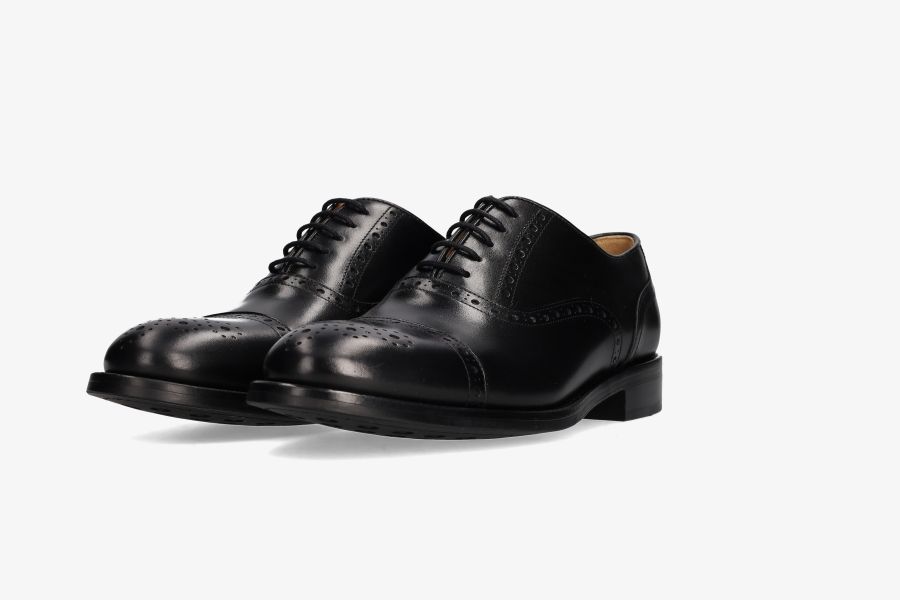 Black boxcalf oxford