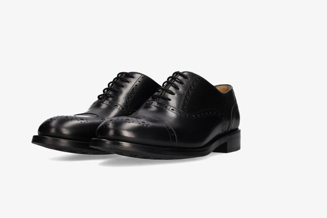Black boxcalf oxford