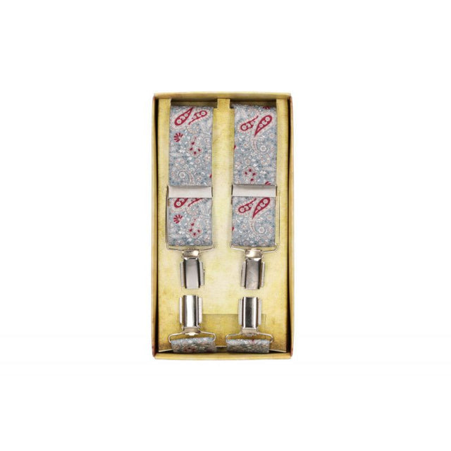 Burgundy Cashmere Gray Dress Suspender