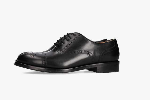 Black boxcalf oxford