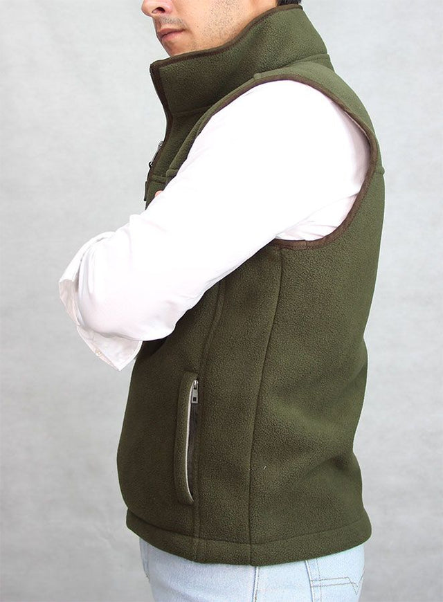 Gilet polaire vert