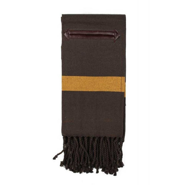 Canvas Footrest Blanket with Brown Pocket