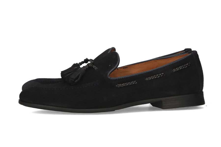 Blue Suede Tassel Shoe