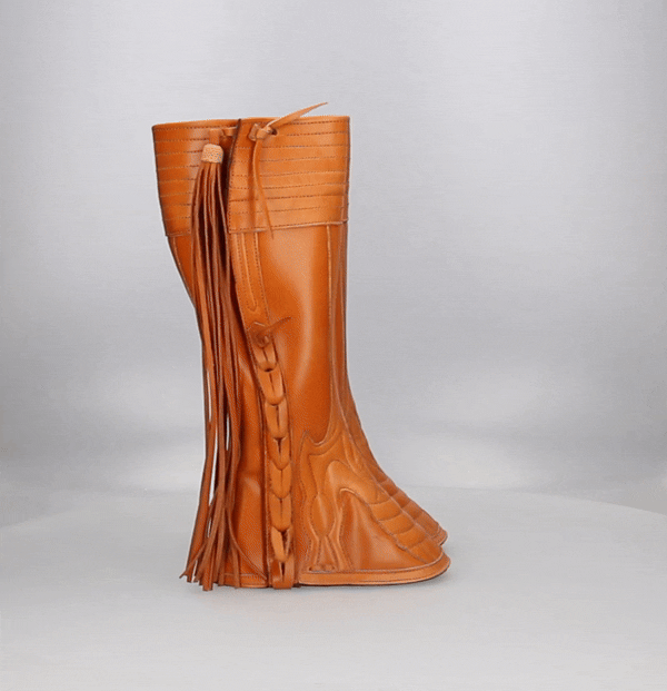 "BAMBI" LEATHER GAITERS