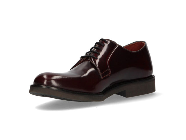 Bordeaux Leather Blucher with Rubber Sole