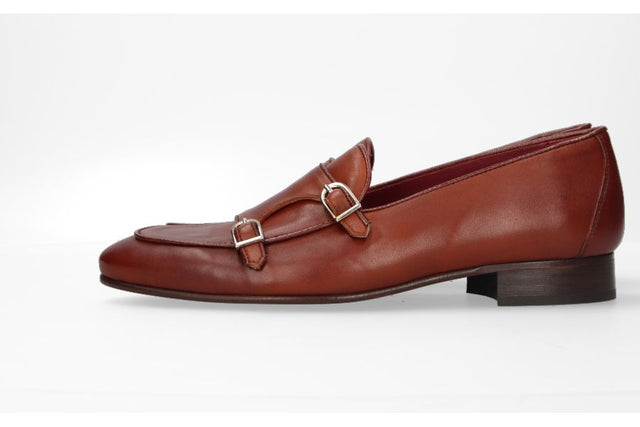 Brown Double Buckle Moccasin