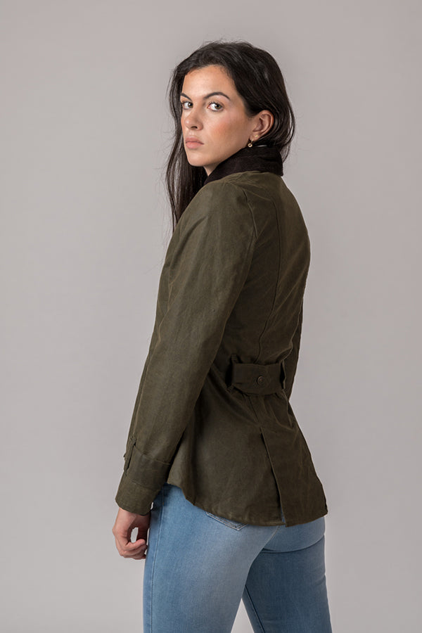 Chaqueta Encerada Verde