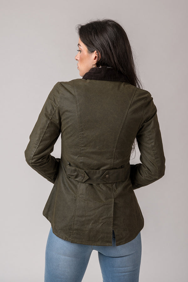 Chaqueta Encerada Verde
