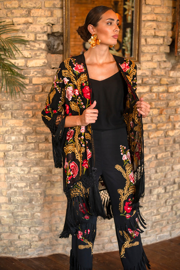 CHAQUETA PASODOBLE GASA NEGRA