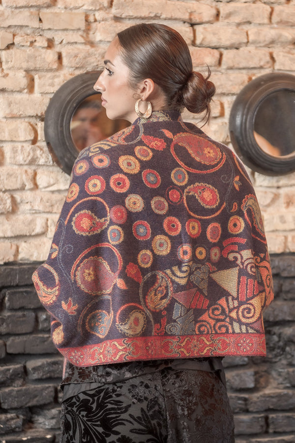 Pasmina tonos corales