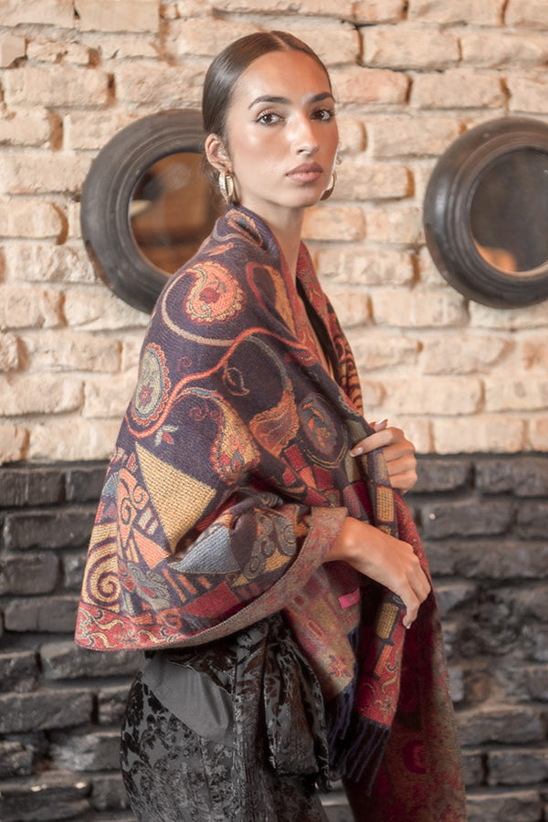 Pasmina tonos corales