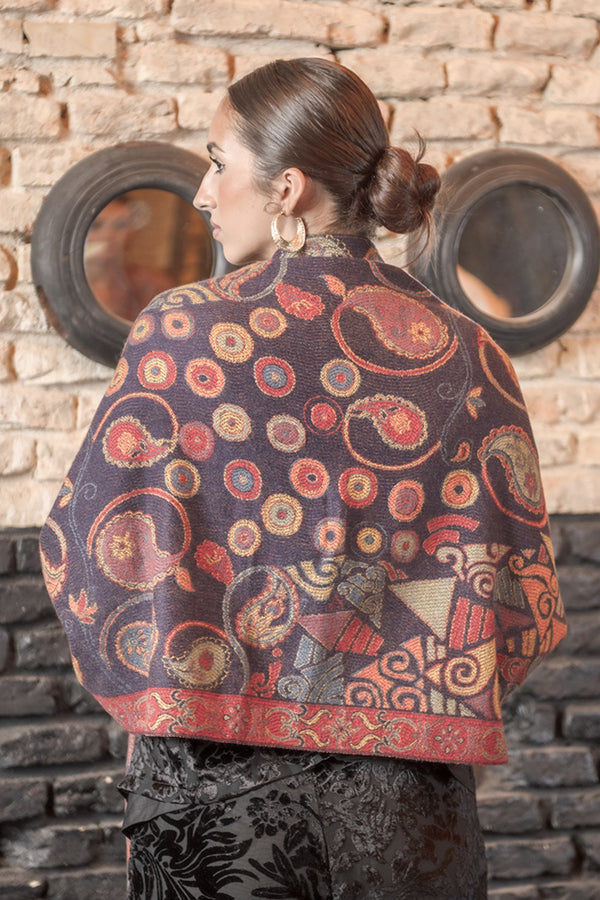 Pasmina tonos corales