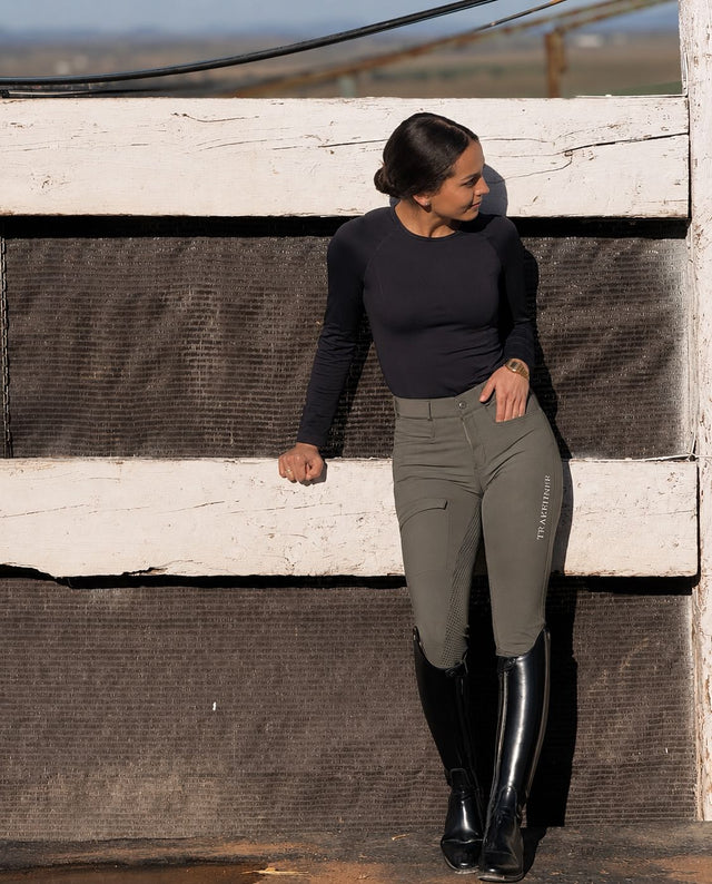 BREECHES TRAKEHNER VERDE UNISEX