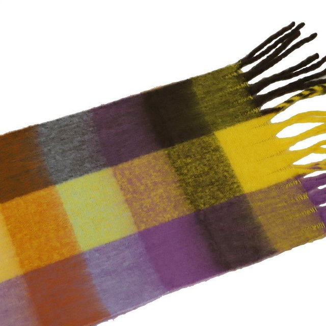 Yellow Checkered Scarf