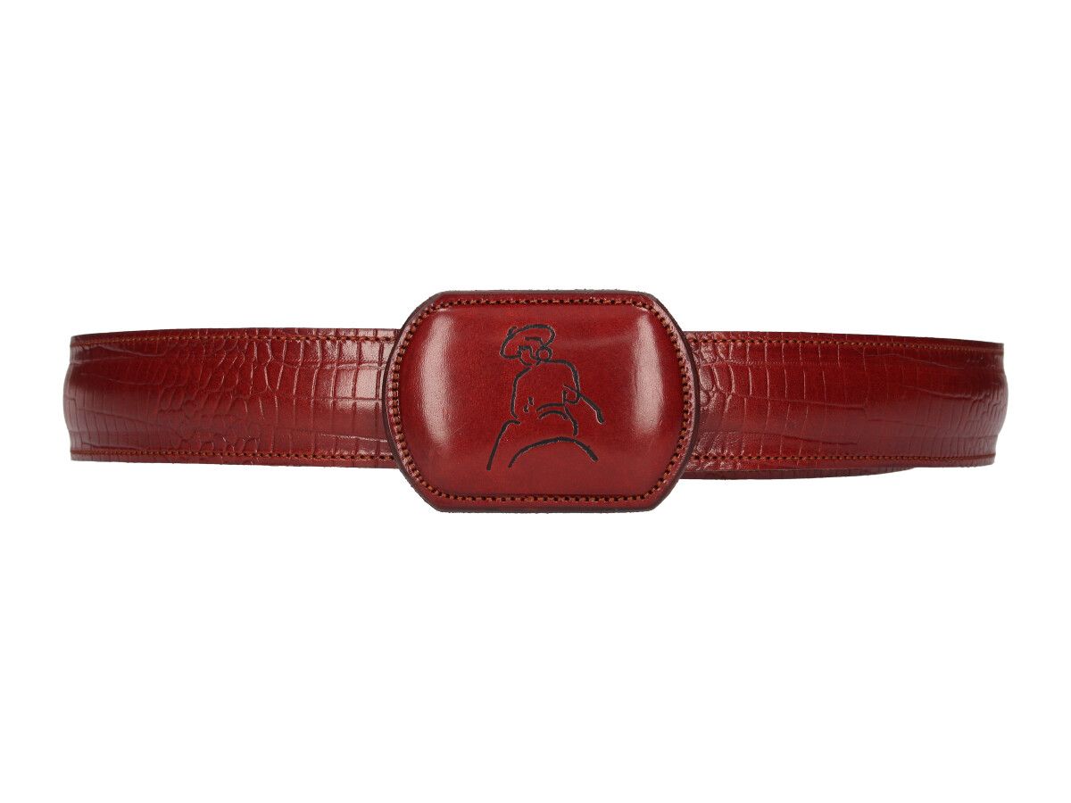 Ceinture gravée avec boucle Amazon