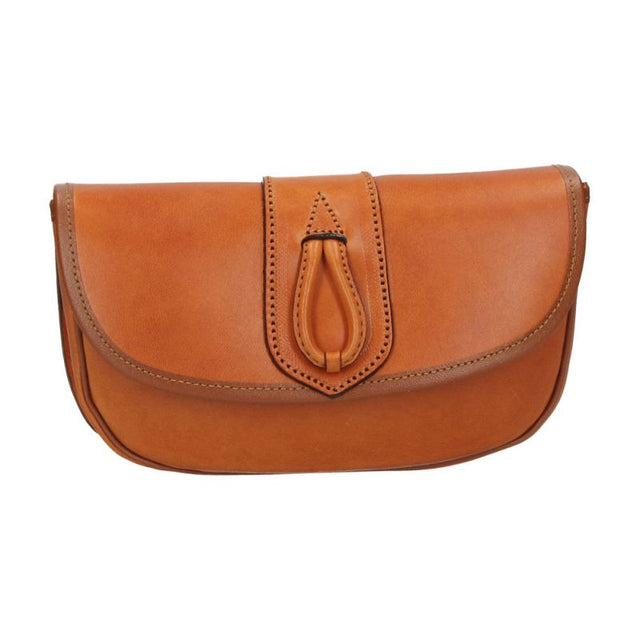 Elongated Bag with Natural Cowhide Strap Baticola Valverde del Camino Ornament