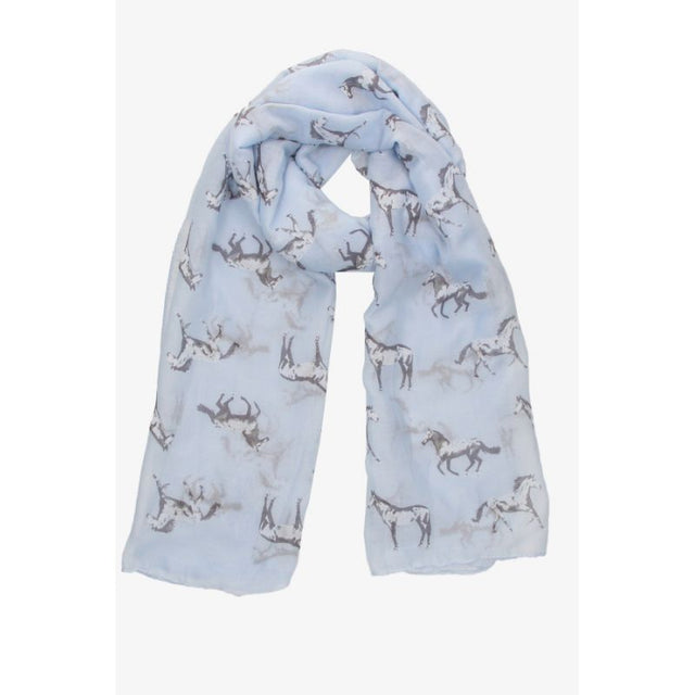 Foulard Caballos Celeste