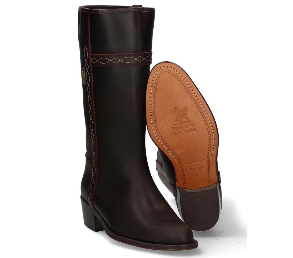 Bota campera con pespunteado Valverde del Camino