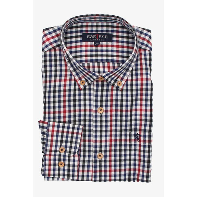 Blue and Red Checkered Shirt