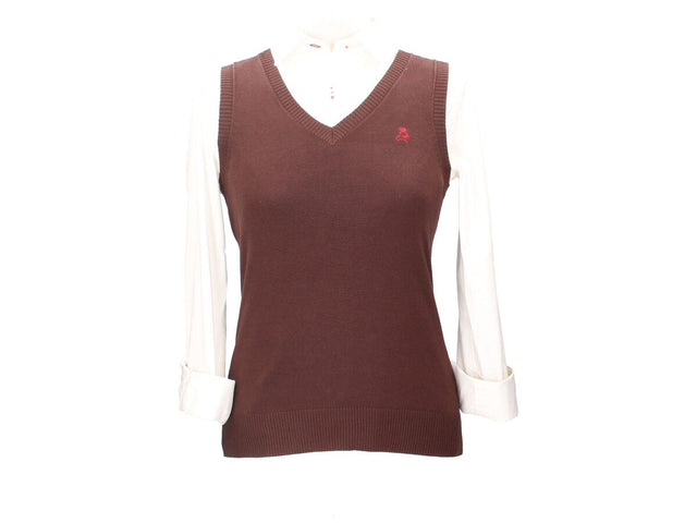 Brown Sleeveless Sweater