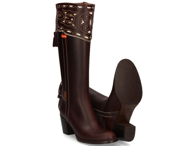 Cartujana Boot Chopped Tassels Heel Valverde del Camino