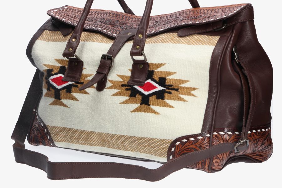 Ethnic Travel Bag with Clasp