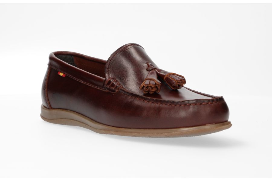 Mocasín Borlas Cuero