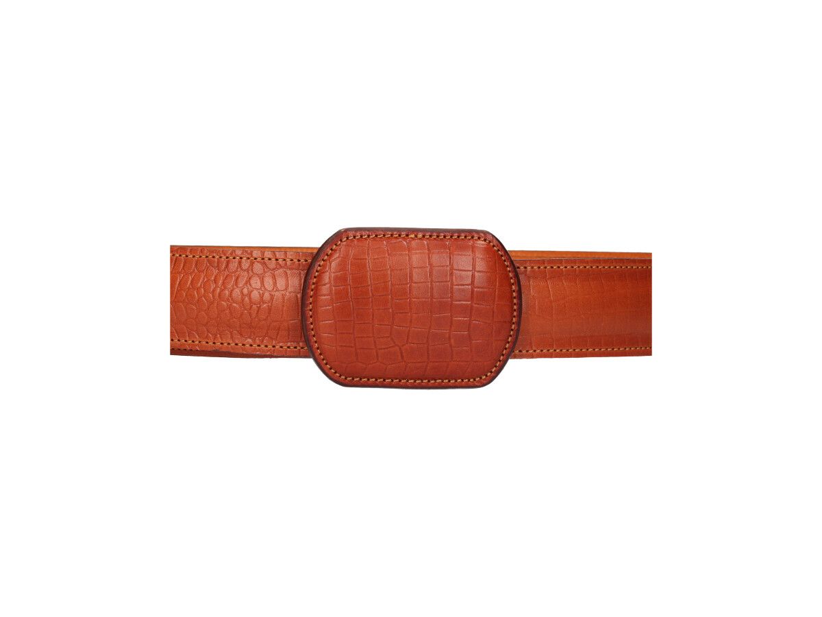 Cinturón Grabado Marrón Claro